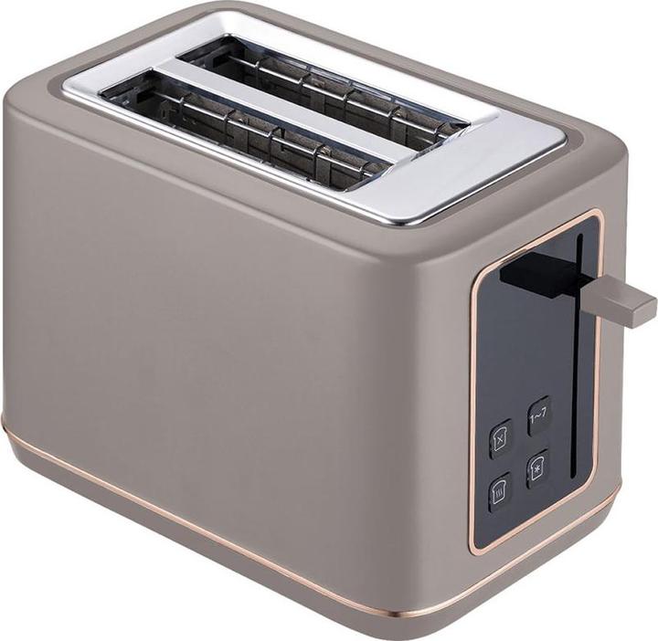 BerlingerHaus Haus Toaster mit Digitalanzeige Taupe Collection