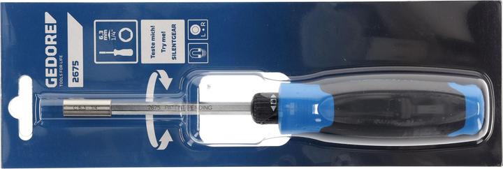 Produktbild Gedore 2675 Knarren-Schraubendreher SilentGEAR 1/4" (Innensechskant)