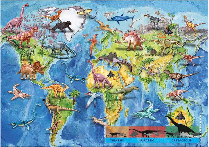 Image du produit Educa Mappemonde Dinosaures pcs puzzle (150 pièces)