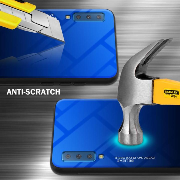 Productafbeelding Cadorabo TPU 2 kleuren glasdekking (Samsung Galaxy A7 (2018))