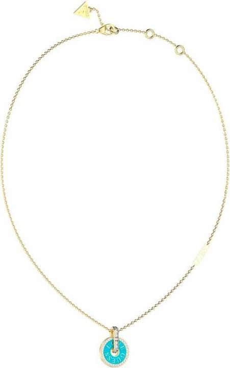 Actual product image Guess Fashion Gold Plated Necklace Love JUBN04077JWYGTQT/U (Steel)