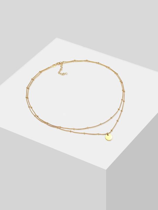 Actual product image Elli Choker Layer Plättchen Kugelkette (Sterling Silver, 38 cm)