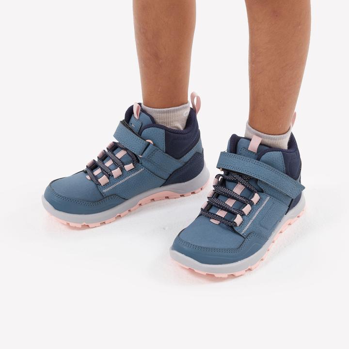 Image du produit Quechua Chaussures de randonnée enfants taille 28-34 mi-hautes à scratch - NH500 bleu (29)