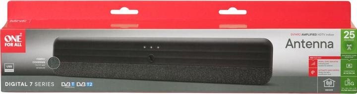 Productafbeelding One for All DVB-T2 Stof 5G BAR Antenne met USB (Platte antenne, DVB-T / -T2)