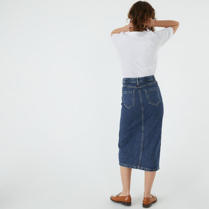 Actual product image La Redoute Collections Denim skirt (34)