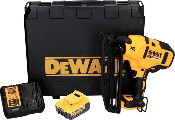 Produktbild DeWalt DCN 660 M1 Akku Nagler 18V 32-63 mm Brushless + 1x Akku 4,0 Ah + LadegerÃ¤t + Koffer