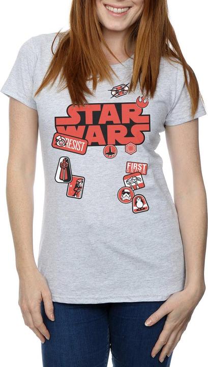 Image du produit Star Wars - T-shirt THE LAST JEDI BADGES - Femme (L)