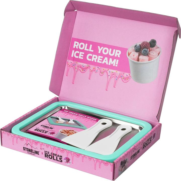 Actual product image Stoneline Ice Cream Rolls Maker, ice cream platter for homemade ice cream | Mint (CH plug)