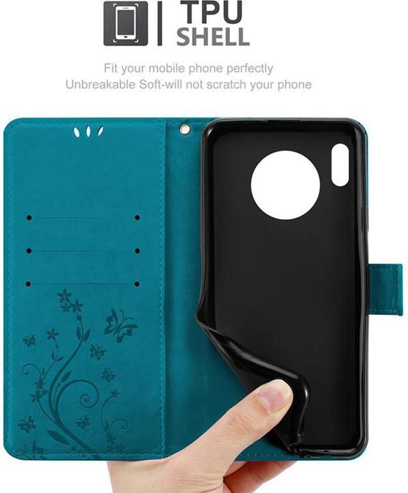 Productafbeelding Cadorabo Bloemen Boekomslag (Huawei Mate 30)