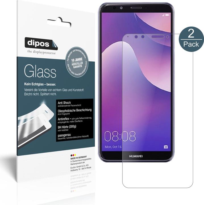 Produktbild Dipos Displayschutz Anti-Shock (2 Stück, Huawei Y7 (2018))