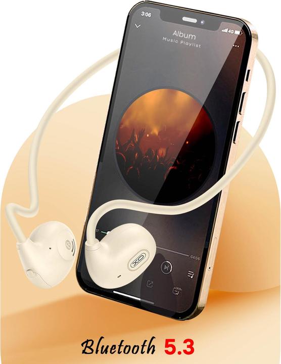 Actual product image xO Bluetooth earphones BS34 with bone conduction beige (14 h, Wireless)