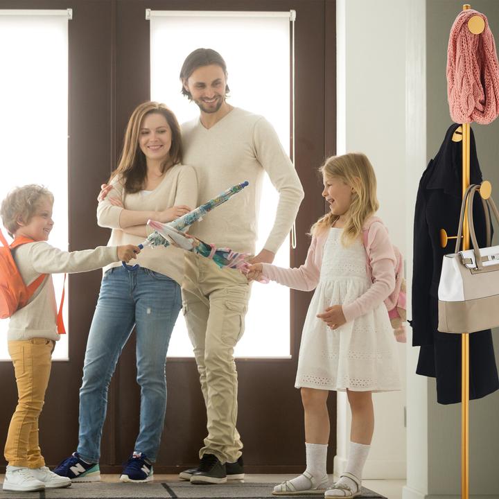 Actual product image Relaxdays Mixed Material Coat Stand