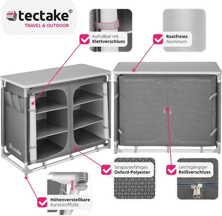 Actual product image tectake Camping kitchen