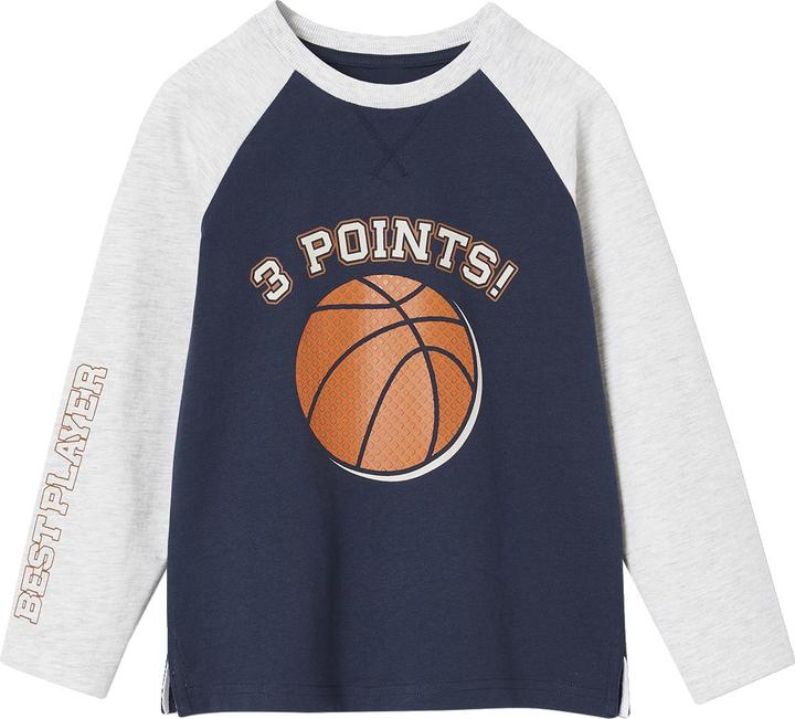 Vertbaudet Jungen Shirt mit 3D-Ball, Recyclingmaterial
