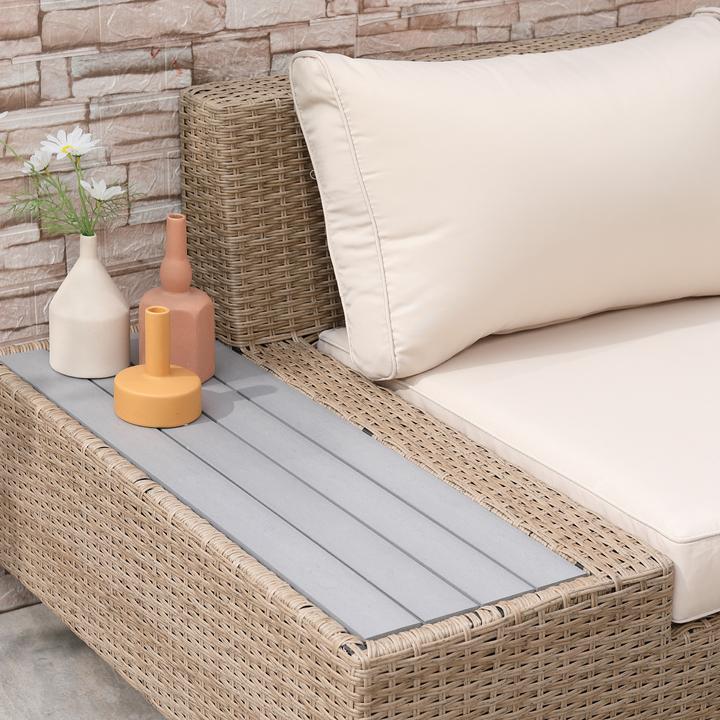 Image du produit Outsunny Set de salon de luxe en poly rotin