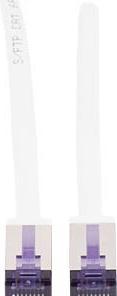 Produktbild Flexline ®-Patchkabel cat. 6A S/FTP, hochflexibel, kurze Bauform, PIMF, 500MHz, weiss, 0,5m (S/FTP, CAT6a, 0.50 m)