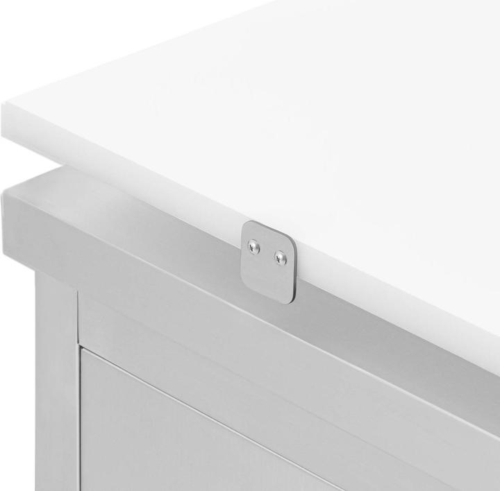 Produktbild Royal Catering Arbeitsschrank Edelstahl 60 x 60 cm 500 kg mit Schneidplatte Edelstahlschrank (60 cm, 93.50 cm)