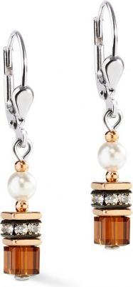 Immagine prodotto Coeur de Lion Orecchini Pendenti Perla & Ambra (Resina, Perla sintetica, Cristalli SWAROVSKI, Acciaio inossidabile color argento)