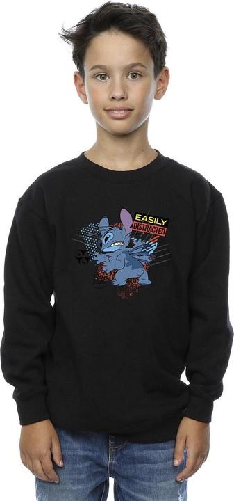 Produktbild Disney Lilo And Stitch Easily Distracted Sweatshirt Jungen (116)