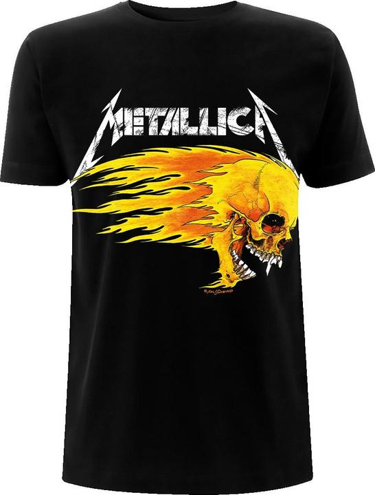 Actual product image Metallica Unisex Adult Flaming Skull Tour '94 T-Shirt (M)