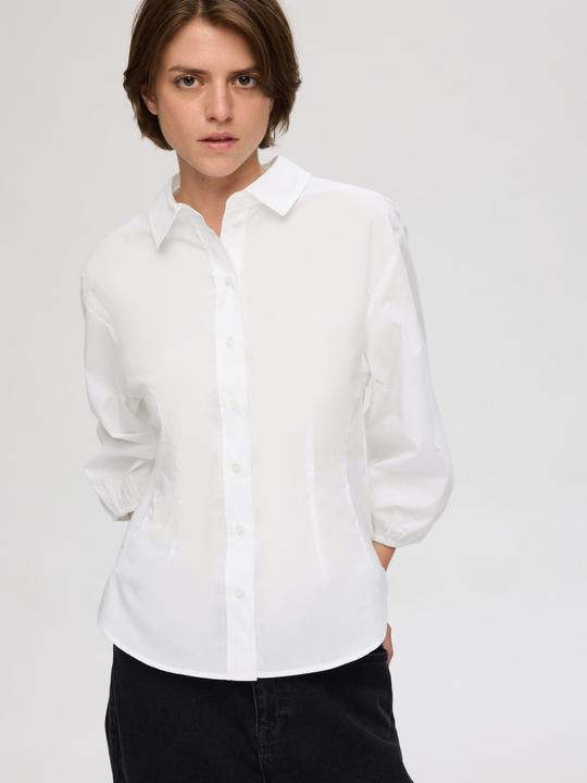Image du produit Selected Femme Chemise en coton avec manches 3/4 (40)