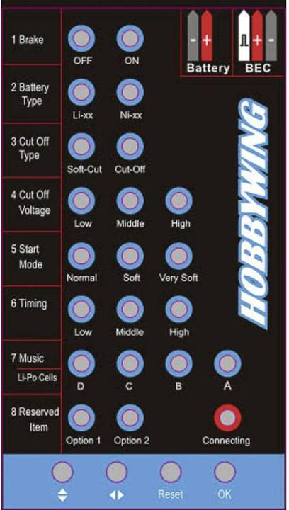 Actual product image Hobbywing Programming card