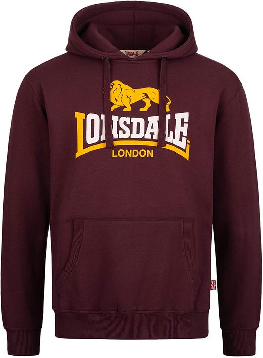 Lonsdale Felpa uomo con cappuccio a manica L (L)