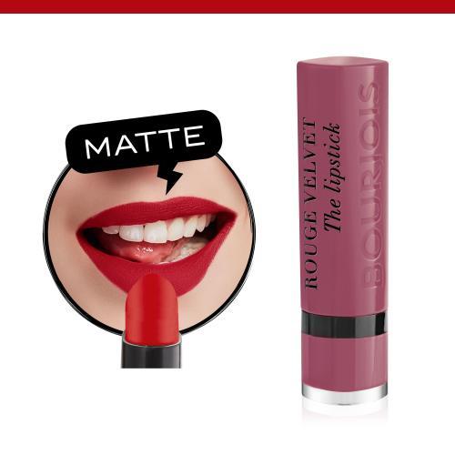 Actual product image Bourjois Rouge Velvet The Lipstick (19 Place Des Roses)