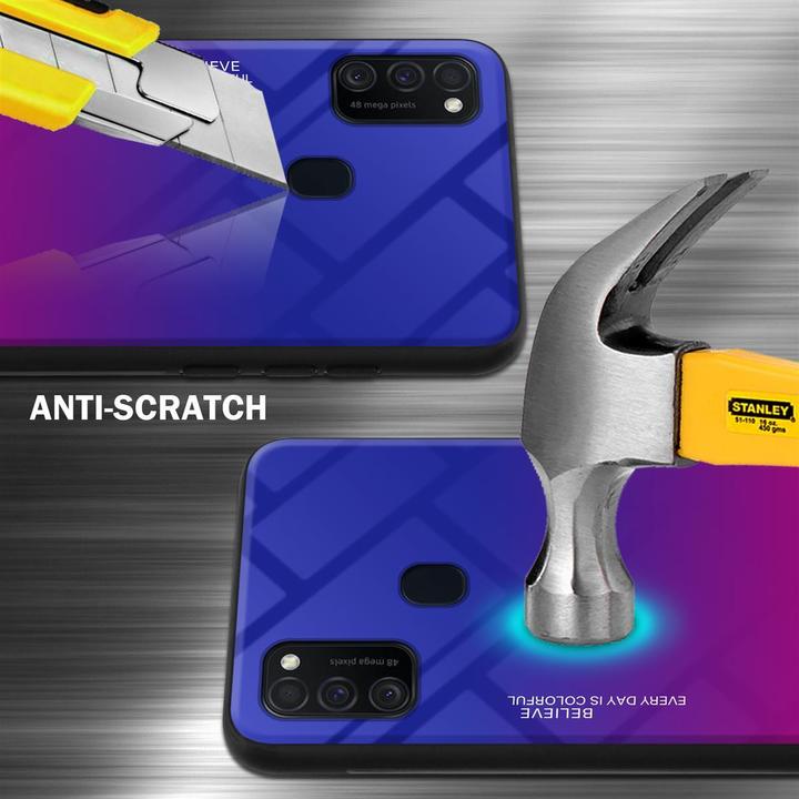 Actual product image Cadorabo TPU 2 colors glass cover (Samsung Galaxy M30s, Samsung Galaxy M21)
