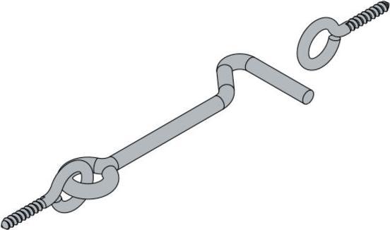 Produktbild Hettich Sturmhaken 23 x 76 mm