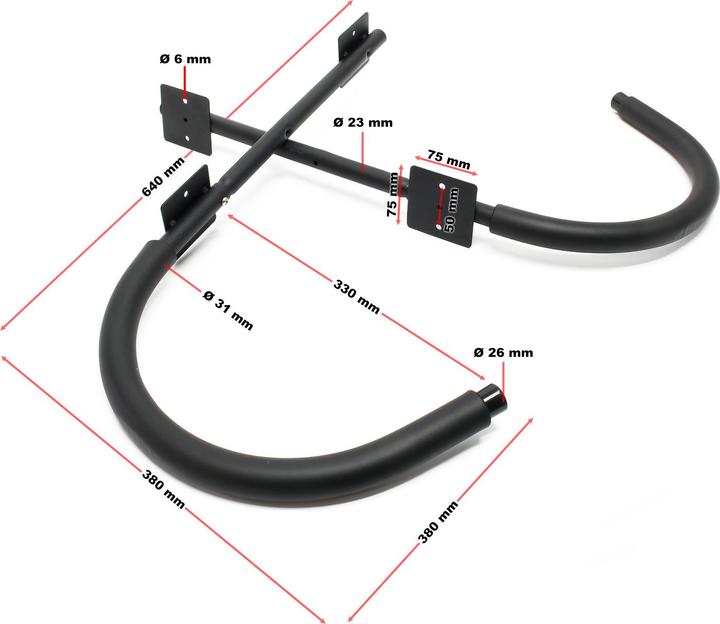 Image du produit Wiltec Support mural pour kayak Rangement mural SUP Dispositif de suspension