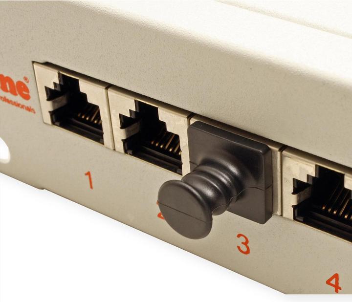 Produktbild Value RJ45-Buchsen-Staubschutz, 10er Set, schwarz (Blindmodul)