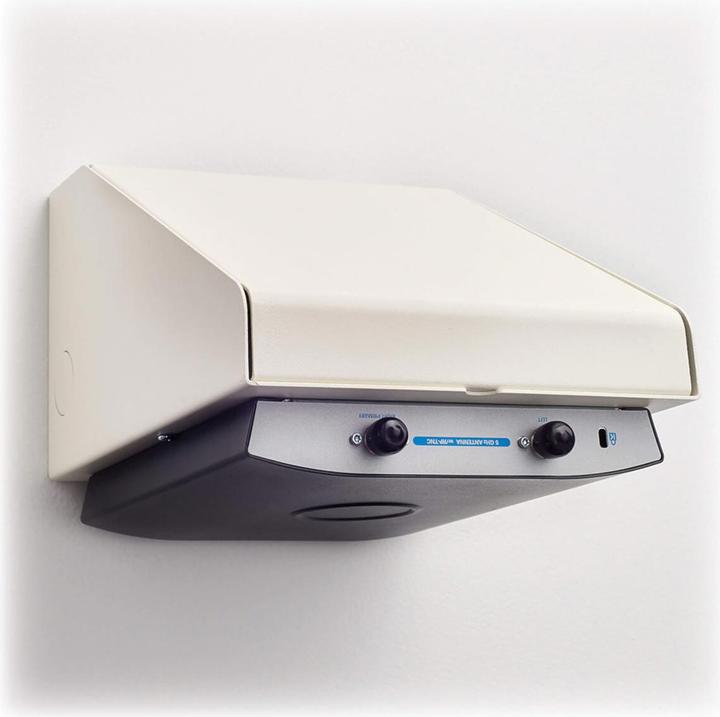 Image du produit Eaton Support mural universel pour point d'accès sans fil avec couvercle - angle droit Acier blanc (Mur, 5 kg)