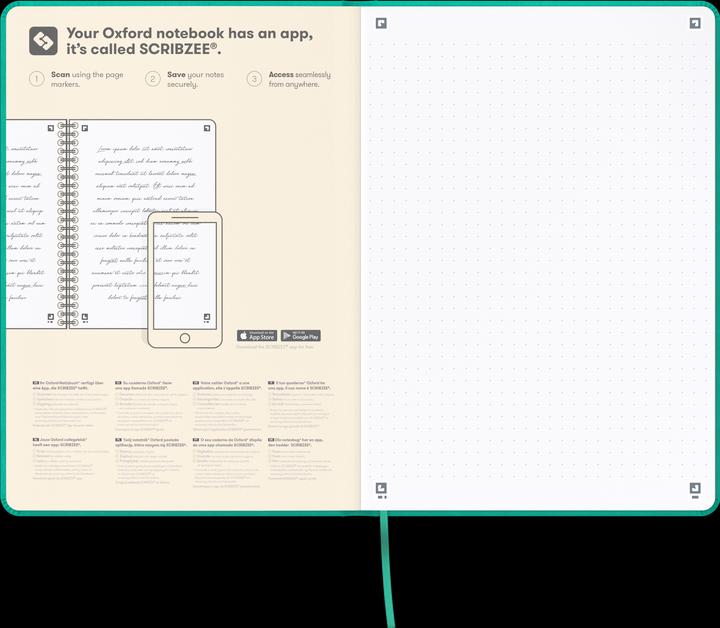 Actual product image Oxford Notebook "Signature", A5 (A5, Dotted, Hardcover)