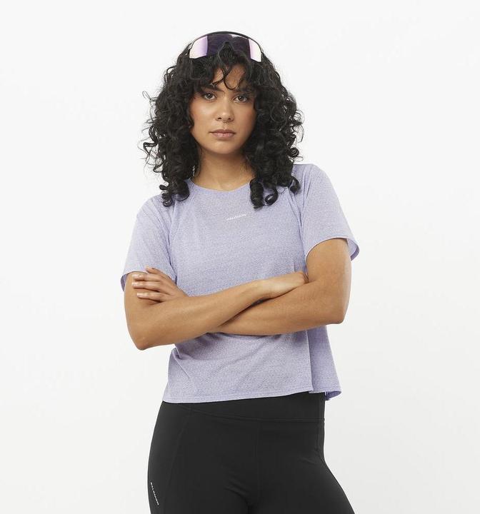 Actual product image Salomon Shkout Air Crop SS Tee (L)