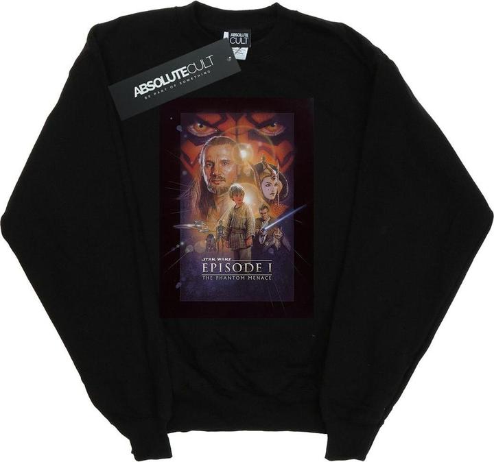 Actual product image Star Wars Mens Episode I Movie Poster Sweatshirt (L)
