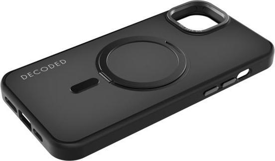Actual product image Decoded Recycled Plastic Loop Stand Backcover iPhone 15 Plus Black (Apple iPhone 15 Plus)