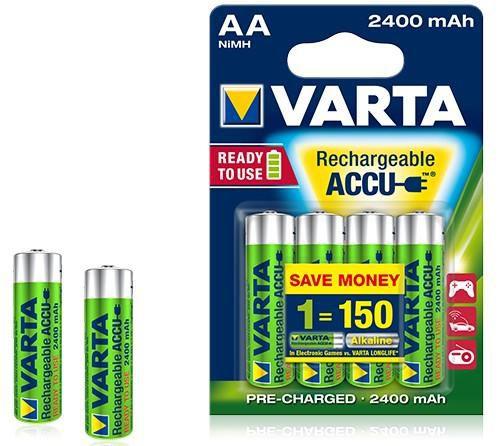 Varta Rechargeable battery (4 pcs., AA, 2400 mAh)