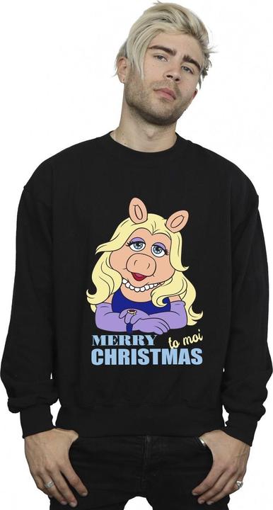 Actual product image Disney Mens Muppets Miss Piggy Queen of Holidays Sweatshirt (5XL)