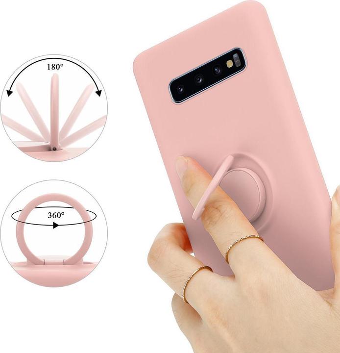 Productafbeelding Cadorabo TPU Vloeibare Ring Silicone Hoesje (Samsung Galaxy S10+)