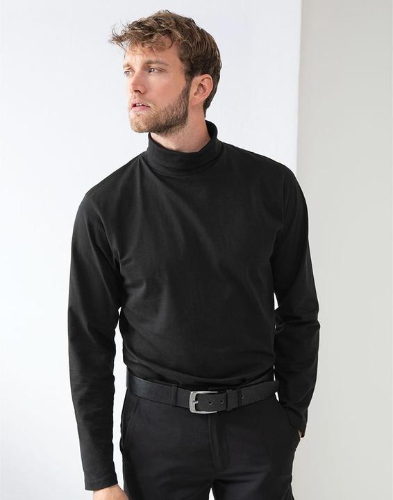 Immagine prodotto Henbury Felpa dolcevita, maniche lunghe, alto contenuto di cotone (L)