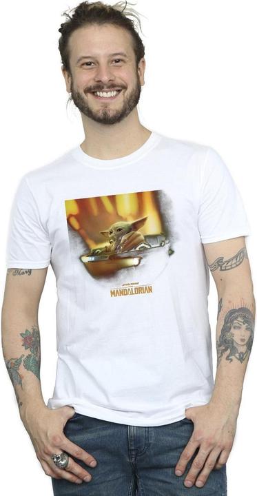 Immagine prodotto Star Wars The Mandalorian Grogu Painted Maglietta Uomo (L)