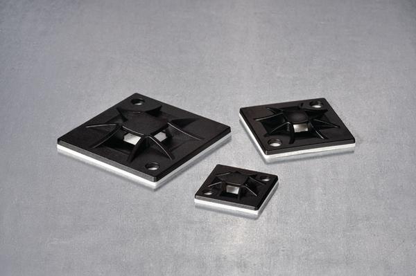 Immagine prodotto HellermannTyton Supporto fascetta cavi Q 40x40mm adesivo (Fascette in velcro, 40 mm, 50 pz.)