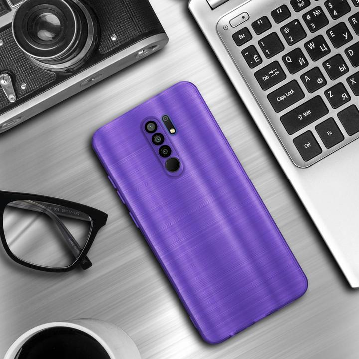 Immagine prodotto Cadorabo Custodia per Xiaomi RedMi 9 in TPU spazzolato con protezione per fotocamera LM160 Style (Xiaomi Redmi 9)