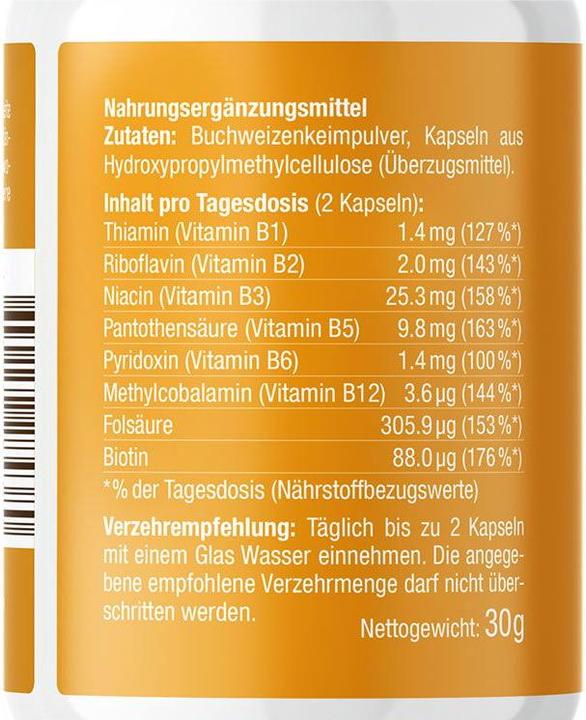 Produktbild Effective Nature Vitamin-B Komplex (60 Stück, Kapseln, 30 g)