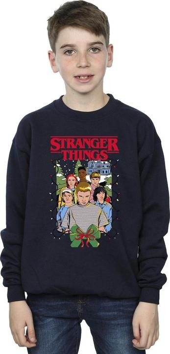 Immagine prodotto Netflix Stranger Things Christmas Poster Felpa Ragazzi (152, 158)