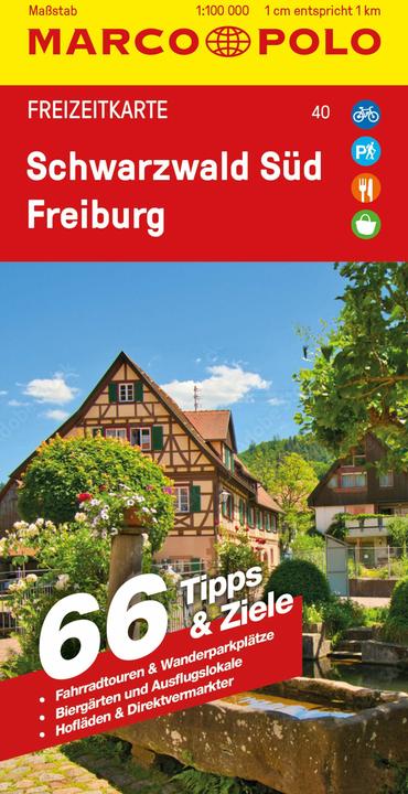 Produktbild Freizeitkarte 40 Schwarzwald Süd, Freiburg 1:100.000