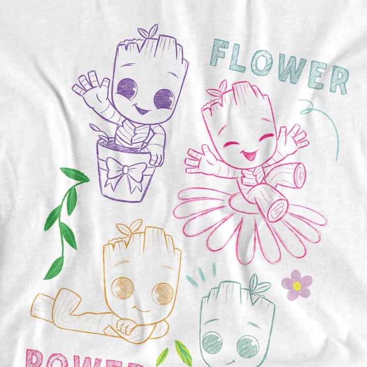 Immagine prodotto Guardians of the Galaxy Flower Power Maglietta Groot Schizzo Bambini (140)