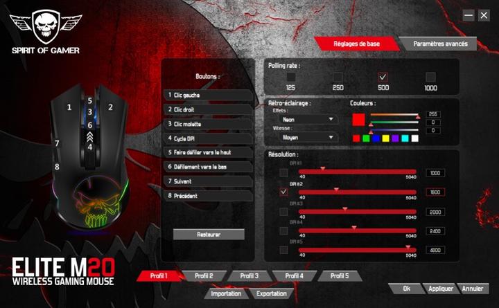 Actual product image Spirit Of Gamer Elite M20 (Wireless)