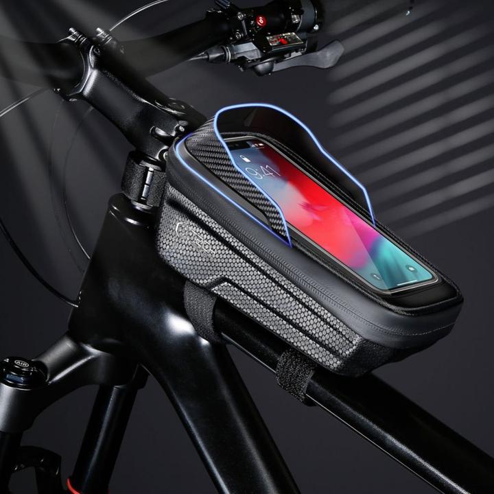 Actual product image Tech-Protect V2 bicycle bag with space for a 1l phone - black